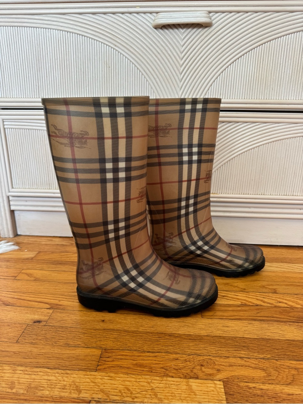 Burberry women’s rain boots